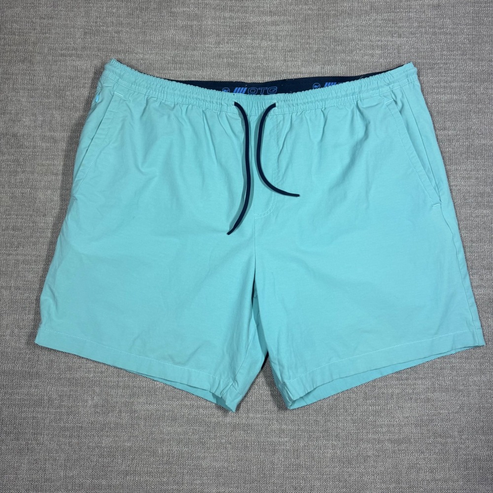 Vineyard Vines OTG Hybrid Shorts Mens XL Blue 7 Inch Inseam Lined Activewear